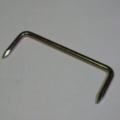(建築金物)かすがい新品11×4cmを５０本差し上げます。