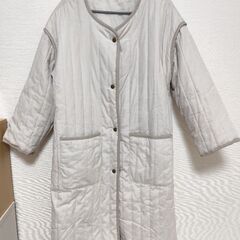 【無料】キルティングロングコートの画像