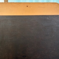 コタツの天板2枚  茶色、長方形の画像