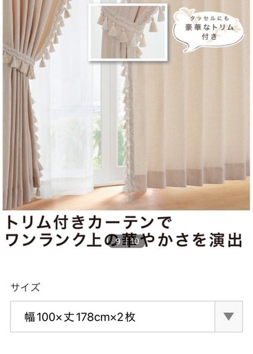 ニトリカーテントリムベージュ レース付ベーネ100×178 (yu) 野洲