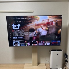 大型TV 65インチ Hisense テレビ掛け 美品