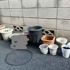 無料 植木鉢 プランター プラ 陶器 素焼き鉢 焼き物 家庭菜園 