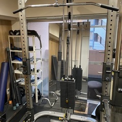 パワーラック、トレーニング用具一式の画像