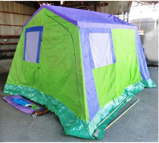 2ルーム　テント　ロッジ型　6人用　TP-1257　ファミリーキャンプ　アウトドア　キャンプ　ロッジテント　大型