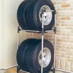 防水カバー付きタイヤラックの画像
