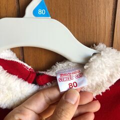 クリスマス　サンタ　ワンピース　キッズ　ベビー　80の画像