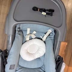 COMBI コンビ 電動ハイローチェア ホワイトレーベル ネムリラ AUTO SWING BEDi Long シェル EG ミンティーブルー 部屋の明かりを遮るスリープシェル搭載