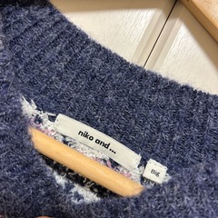ニコアンド  ノルディック柄ニットの画像