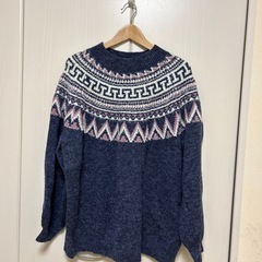 ニコアンド  ノルディック柄ニット