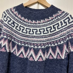 ニコアンド  ノルディック柄ニットの画像