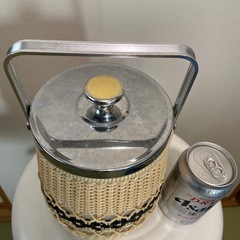 昭和レトロ 手編み アイスペールの画像