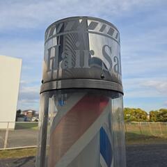 理髪店　床屋さん　サインポールの画像