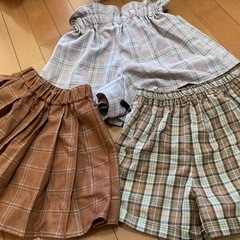 キッズ　子ども服（中古）120  キュロット　スカートの画像