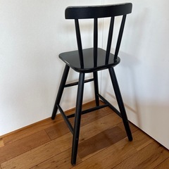 IKEA ハイチェア　ブラックの画像
