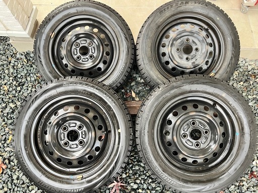 155/65R14 スタッドレススチールホイールセット ブリヂストン BLIZZAK VRX タント ムーヴ ワゴンR ラパンなどダイハツ、スズキ車に。