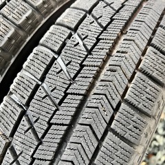 155/65R14 スタッドレススチールホイールセット ブリヂストン BLIZZAK VRX タント ムーヴ ワゴンR ラパンなどダイハツ、スズキ車に。の画像