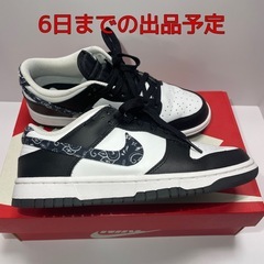 売約済　美品Nike Dunk Low Black Paisley NIKEスニーカー
