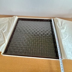 お盆　網代編み