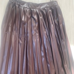 新品　ロングスカート　フェイクレザーの画像
