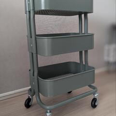 受付一時停止【IKEA】完売品:ロースフルト
ワゴン グレーグリーン