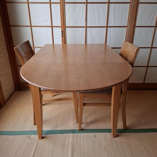 商談中　テーブル　セット　2人用　卓上  家具 ダイニングテーブル 丸