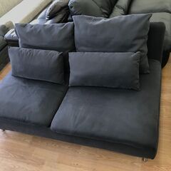 ★ジモティ割あり★ IKEA 2Pソファ ネイビー クリーニング済み KJ7149