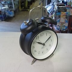 【⑤】BRUNO　ブルーノ　目覚まし時計　置き時計　ベル音　ツインベルクロック　モノクロ　の画像