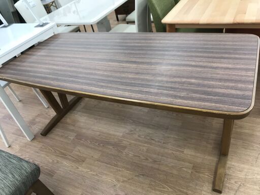 ★ジモティ割あり★  ダイニングテーブル ブラウン H66×W160×D75 クリーニング済み KJ7153