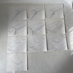 銀河鉄道999 セル画 18枚 セル画用 原画 20枚 その他原画 6枚 合計 44枚 封筒類 一式 稀少 松本零士 中古品 の画像