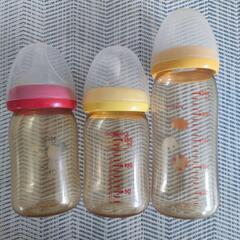 さく乳器、哺乳瓶、よだれカバーの画像