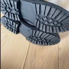 しまむら　レディースブーツ　黒　Mの画像