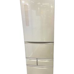 東芝 右開き 冷蔵庫 GR-F43G(NU) ブライトシャンパン VEGETA 426L 2014年 中古 