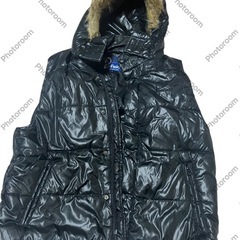 Field フード付き黒ダウンベスト　Lサイズ