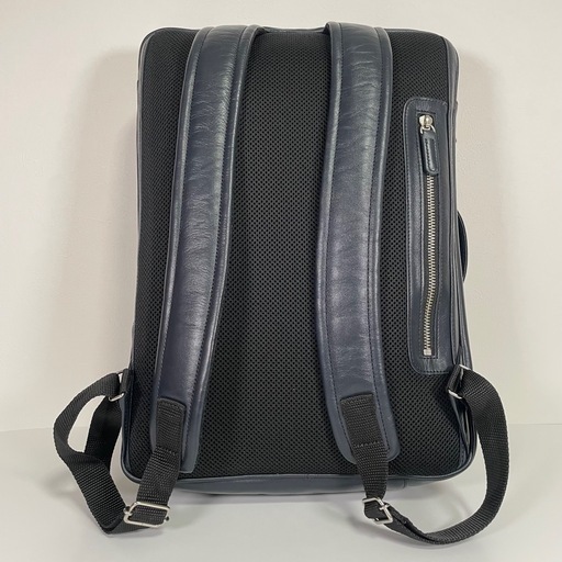 【1点限定】 新品 ビジネスレザーファクトリー ビジネスバックパック ネイビー