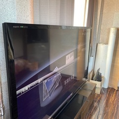 SHARP 大型液晶テレビ　80V型　テレビ台セットの画像