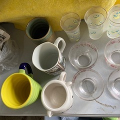 琉球ガラス❓コカコーラミッキーグラス他計１７個の画像