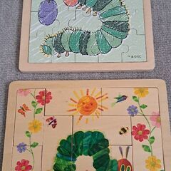 はらぺこあおむし木製パズル