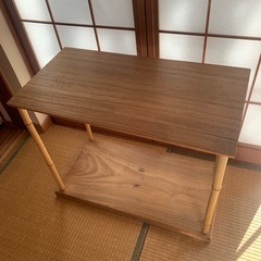 【桐】茶道具 竹台子 組み立て式 台子 茶の湯道具 棚 茶棚 骨董 古物 木製 正月 家具　アンティーク ヴィンテージ 和家具 の画像