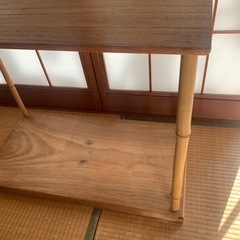【桐】茶道具 竹台子 組み立て式 台子 茶の湯道具 棚 茶棚 骨董 古物 木製 正月 家具　アンティーク ヴィンテージ 和家具 の画像