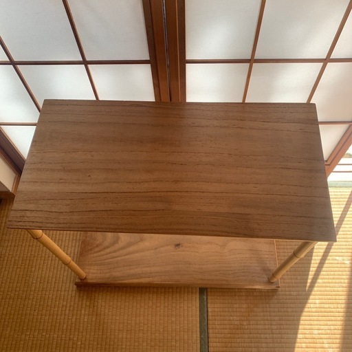 【桐】茶道具 竹台子 組み立て式 台子 茶の湯道具 棚 茶棚 骨董 古物 木製 正月 家具　アンティーク ヴィンテージ 和家具 