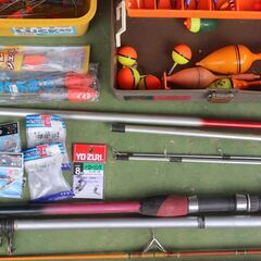 釣具イロイロまとめての出品です。※新品未開封の品もございますが全て長期保管品のためジャンク品も中にはあるかも？の画像