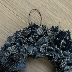 デニムリース ハンドメイドの画像