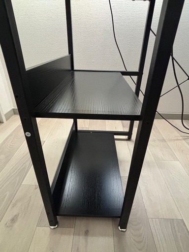 [商談中]パソコンデスク ゲーミングデスク PCデスク 幅120cm ラック付き