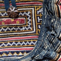 【美品‼️】タイ　モン族🇹🇭　エスニック古布バッグ　の画像