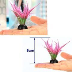 アクアリウム用人工水草4個とカルキ抜きセット（新品）の画像