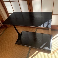 茶道　高級 漆器 茶道具 二重棚 棚 茶道 組立式 台子 木製 お正月 黒 工芸　棚　漆　工芸