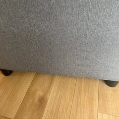 グレー　ソファー　布　お洒落　3人掛け　の画像