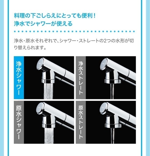 蛇口一体型浄水器定価55000