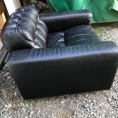 シングルレザーソファーの画像