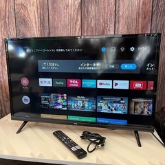 TCL 32インチ 液晶テレビ フルハイビジョン  スマートテレビ Android TV 32S5200A  外付けHDD 2022年製 リモコン付き 